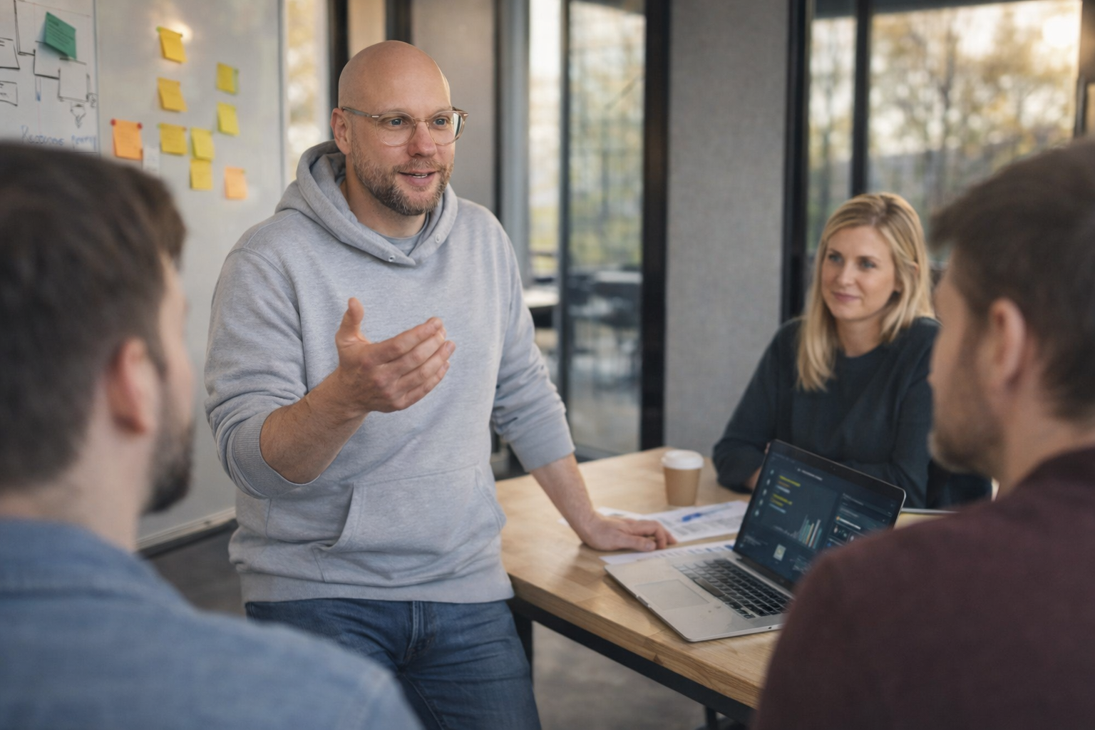 Rene Sulski im Workshop mit Kunden